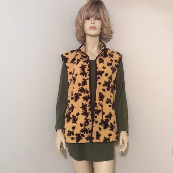 TSUNAMI Canadian-made Fleece vest autumn details Size M - Picture 8 of 12